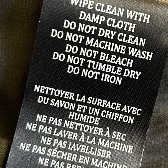 Blank NYC Deep Grey Vegan Leather Moto Style Zip Detail Jacket Sz XS - Picture 9 of 10